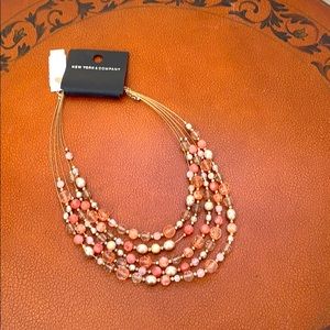 New Yor Company beaded layered necklace.